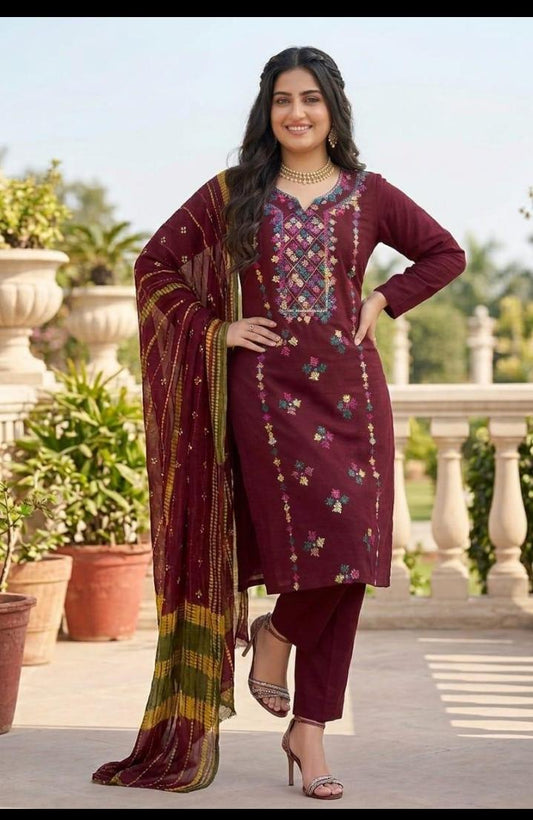 3 piece stitched suit