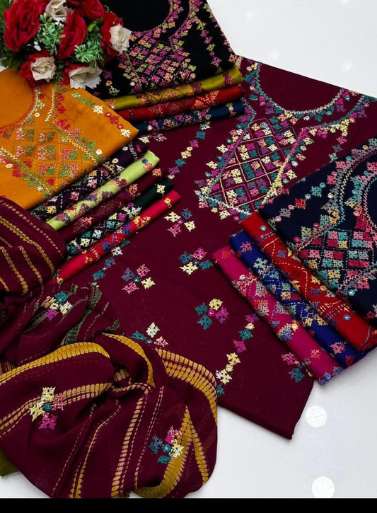 3 piece stitched suit